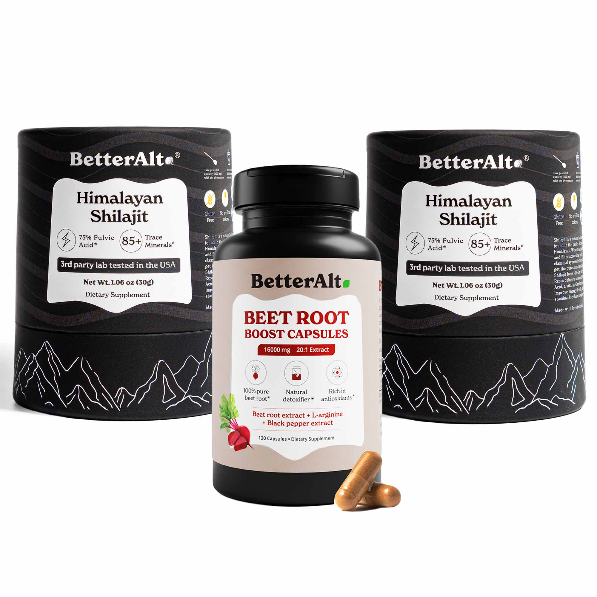 HPS30X2+BBRC120-US - Pure Himalayan Shilajit Resin