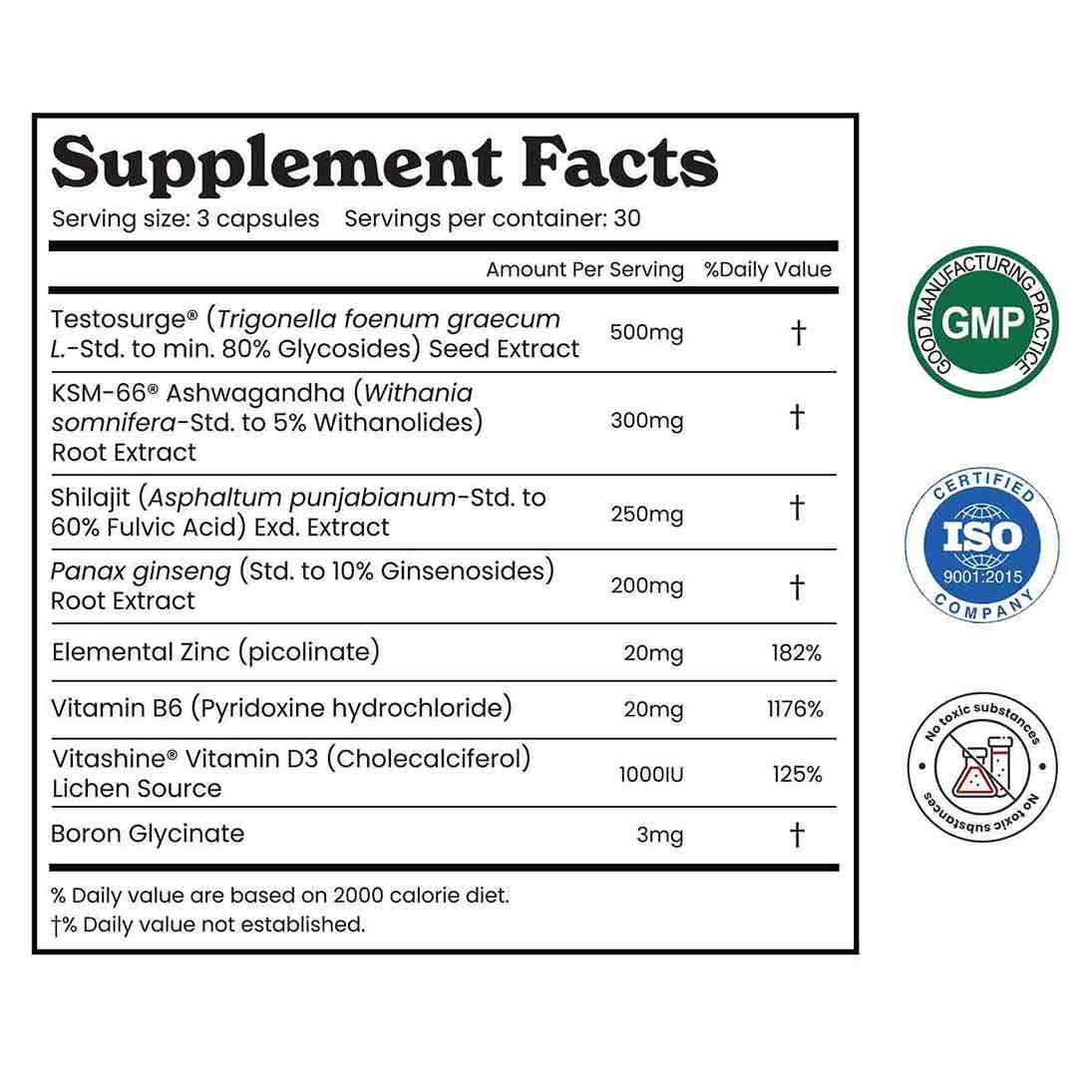 TPMTBSAG90C-US - Testo Pro Capsules