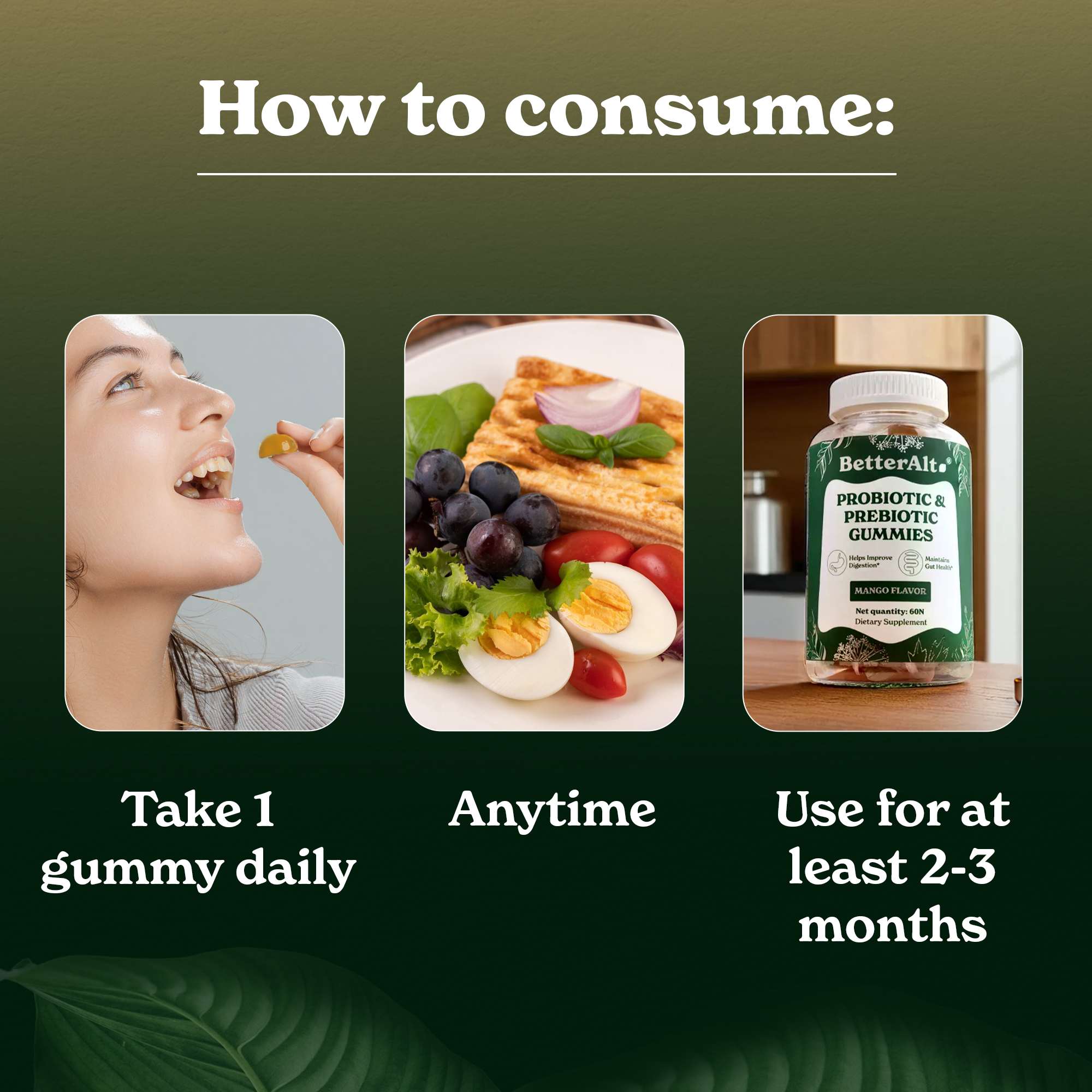 Prebiotic and Probiotic Gummies