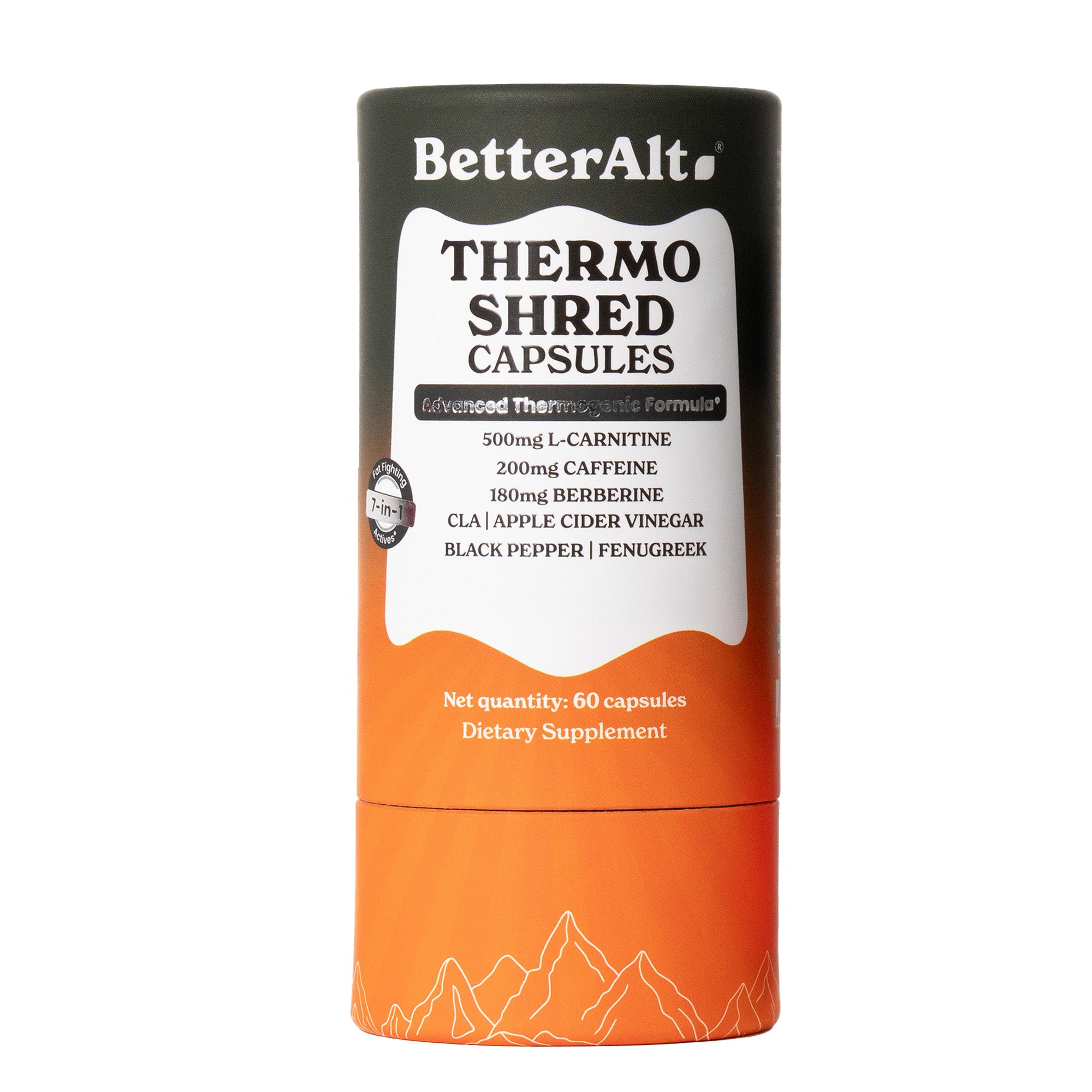TSC60-US
Thermo Shred capsules for weight loss by BetterAlt - ThermoShred Capsules