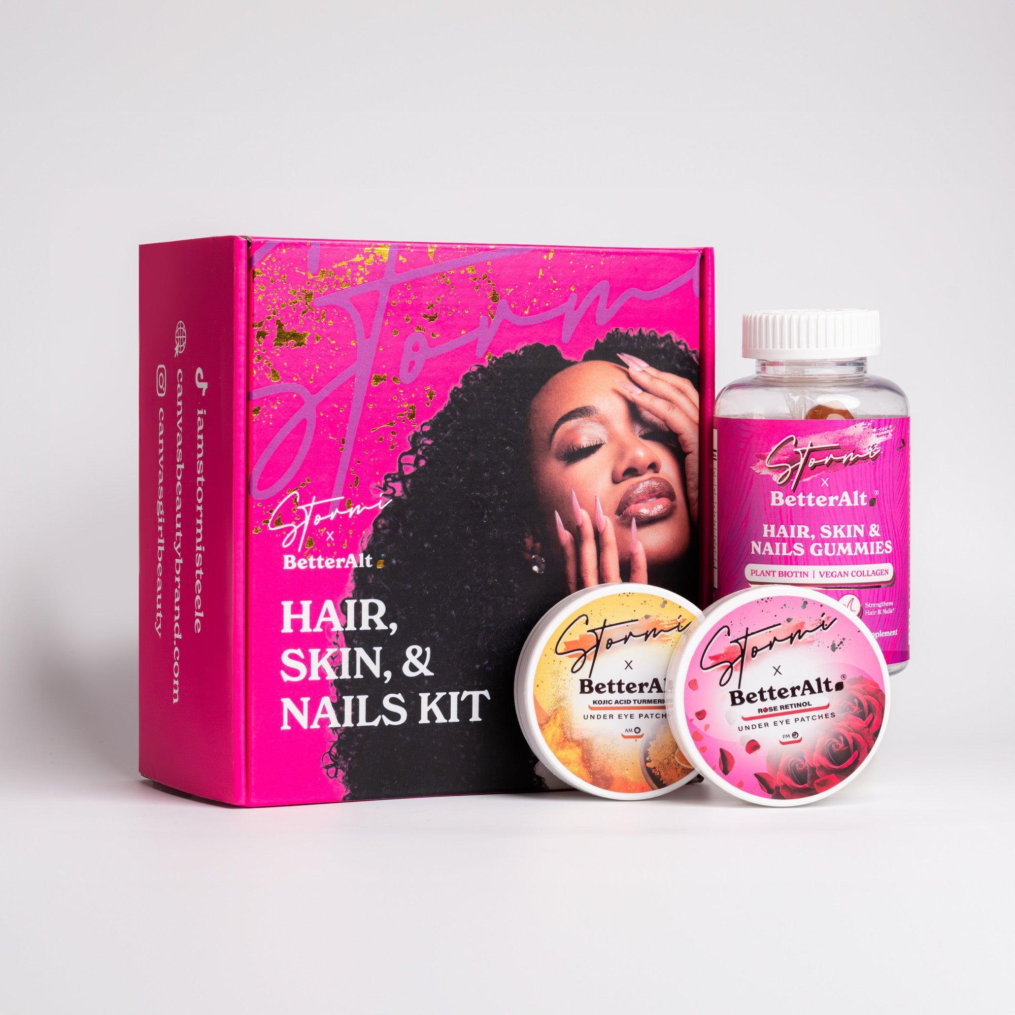 Stormi x BetterAlt | Stormi kit | Under Eye patches & Hair Skin and Nail gummies
